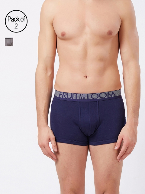

Fruit of the Loom Men Pack of 2 Solid Trunks MTR08-2P-C4, Grey
