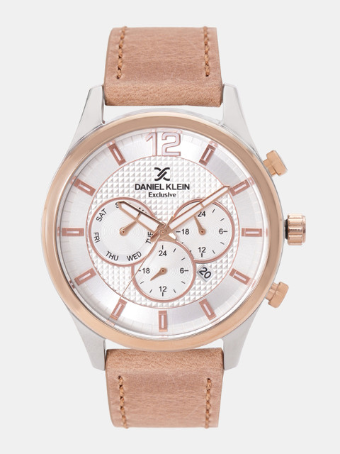 

Daniel Klein Exclusive Men Silver-Toned Analogue Watch DK12023-3