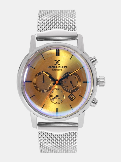 

Daniel Klein Exclusive Men Mustard Yellow Analogue Watch DK12006-2