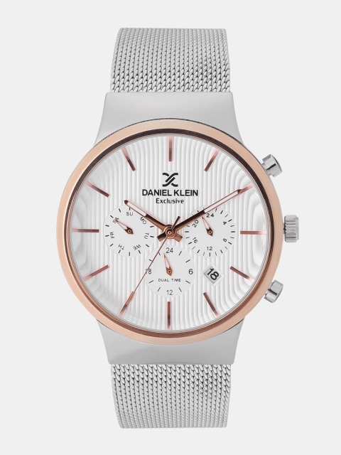 

Daniel Klein Exclusive Men White Dual Time Analogue Watch DK11958-4
