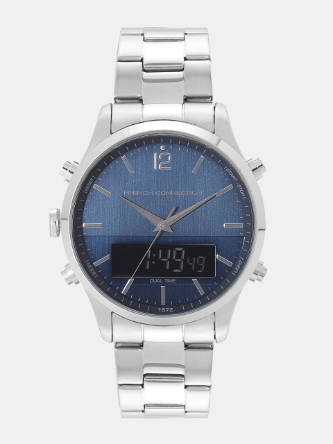 

French Connection Men Navy Blue Analogue and Digital Chronograph Watch FC1311USM