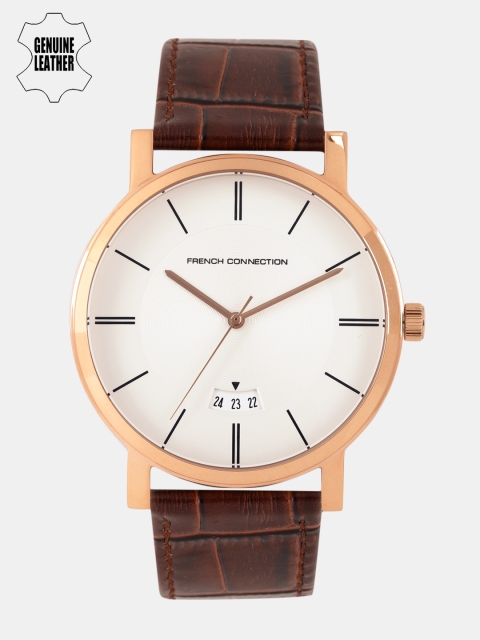 

French Connection Men Off-White Analogue Watch FCS1019TRG