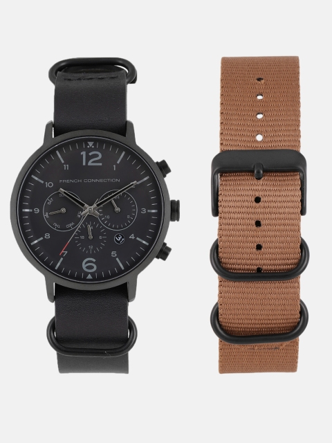 

French Connection Men Black Analogue Watch FC1321B
