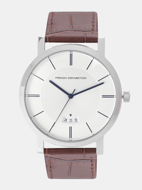 

French Connection Men Silver-Toned Analogue Watch FCS1019T