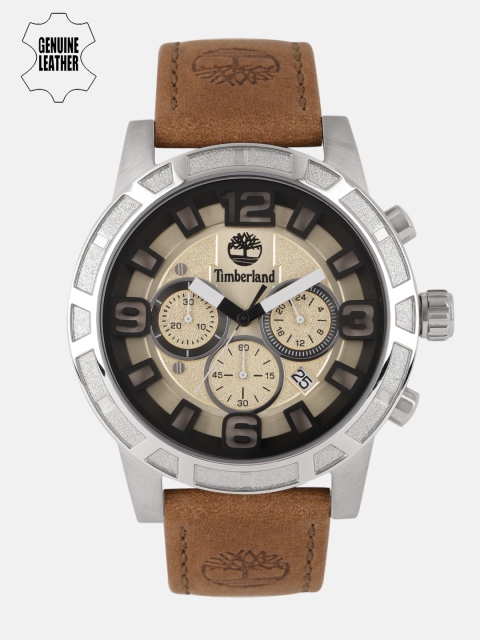 

Timberland Men Genuine Leather Beige Analogue Watch TBL.15251JS/07