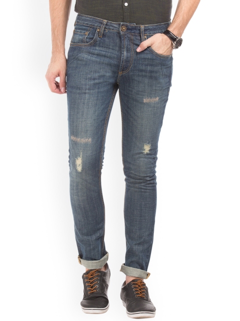 

Cherokee Men Blue Slim Fit Mid-Rise Mildly Distressed Jeans