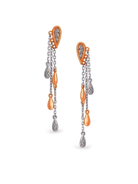 

Mia by Tanishq 14KT Earrings Diamond, Rose gold