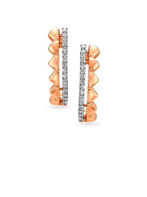 

Mia by Tanishq 14KT Earrings Diamond, Rose gold