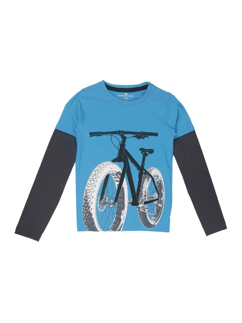 

BodyGlove Boys Blue Printed Round Neck T-shirt