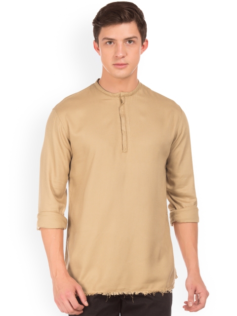 

Colt Men Beige Regular Fit Solid Casual Shirt