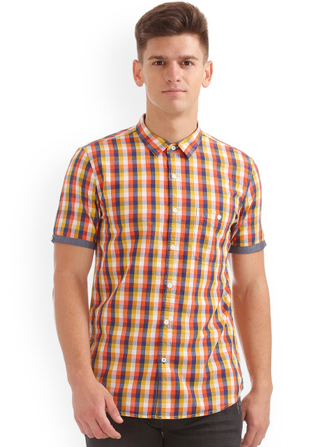

Colt Men Multicoloured Regular Fit Checked Casual Shirt, Multi
