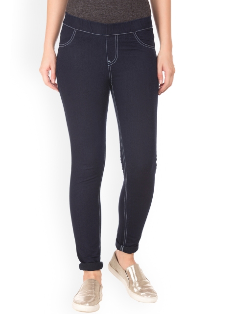 

Cherokee Women Navy Blue Regular Fit Mid-Rise Clean Look Stretchable Jeans