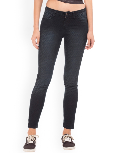 

Cherokee Women Navy Blue Skinny Fit High-Rise Clean Look Stretchable Jeans
