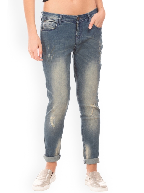 

Cherokee Women Blue Skinny Fit Mid-Rise Mildly Distressed Stretchable Jeans