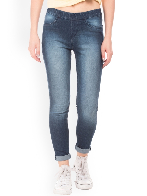 

Cherokee Women Navy Blue Regular Fit Mid-Rise Clean Look Stretchable Jeans