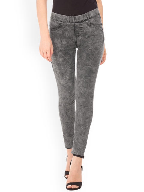 

Cherokee Women Charcoal Grey Regular Fit Mid-Rise Clean Look Stretchable Jeans