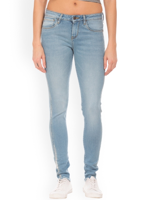 

Cherokee Women Blue Skinny Fit Mid-Rise Clean Look Stretchable Jeans