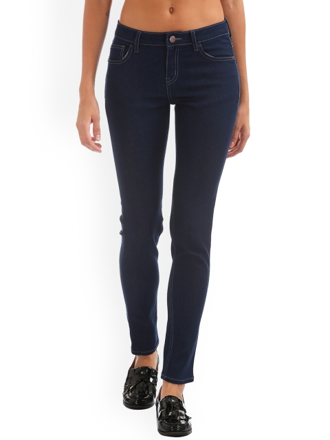 

Newport Women Navy Blue Slim Fit Mid-Rise Clean Look Jeans
