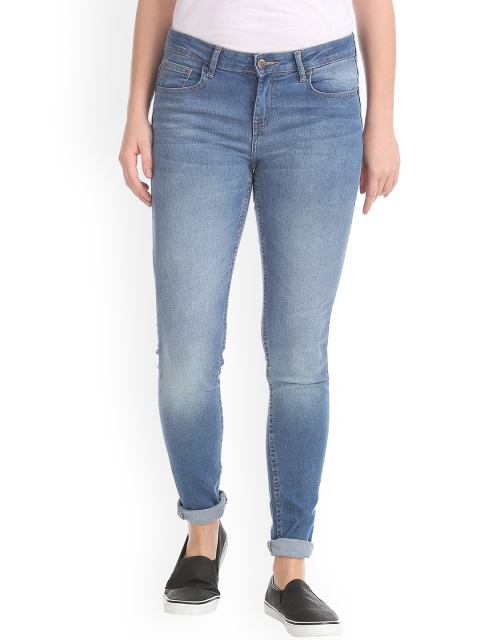 

Newport Women Blue Skinny Fit Mid-Rise Clean Look Jeans