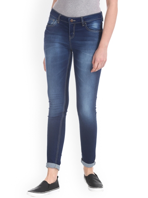 

Newport Women Blue Skinny Fit Mid-Rise Clean Look Jeans