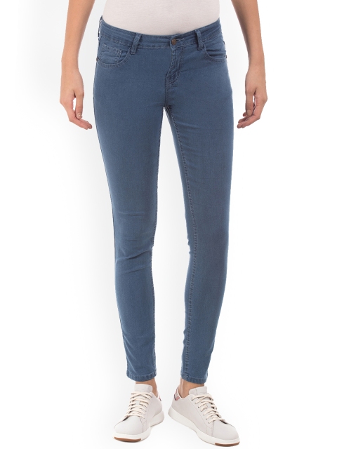 

Newport Women Blue Skinny Fit Mid-Rise Clean Look Jeans