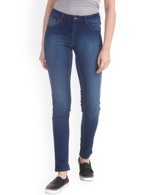

Newport Women Blue Slim Fit Mid-Rise Clean Look Jeans