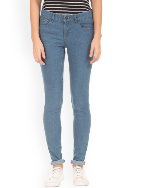 

Newport Women Blue Skinny Fit Mid-Rise Clean Look Jeans