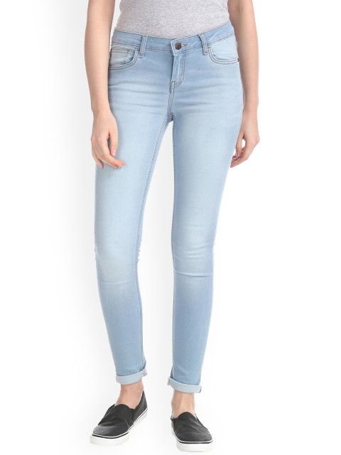 

Newport Women Blue Skinny Fit Mid-Rise Clean Look Jeans