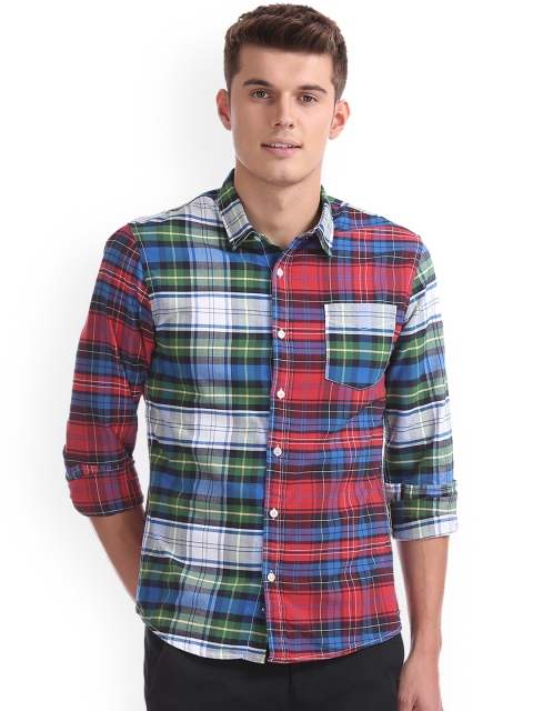 

Colt Men Multicoloured Regular Fit Checked Casual Shirt, Multi