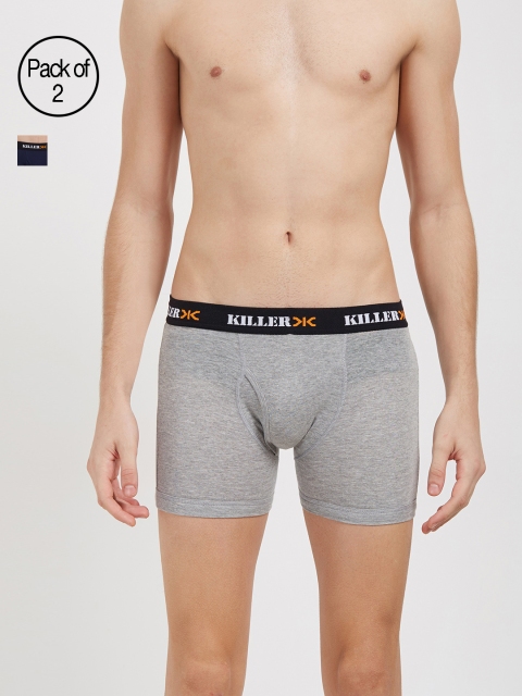 

Killer Men Pack of 2 Briefs KLBRF-1009-C8, Grey melange