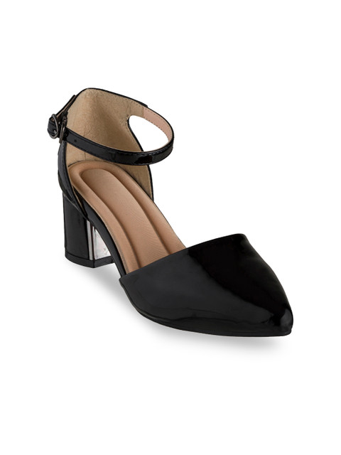

Sherrif Shoes Women Black Solid Pumps
