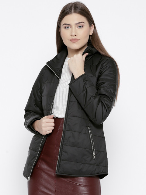 

Trufit Women Black Solid Insulator Puffer Jacket