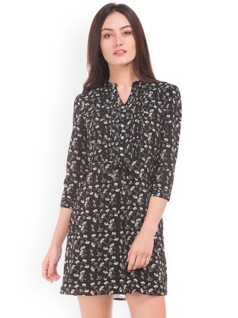 

Cherokee Women Black Printed Shirt Dress
