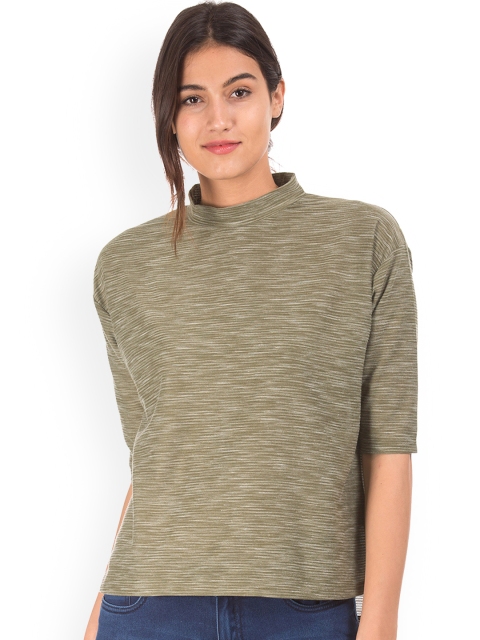

Cherokee Women Green Self Design Top