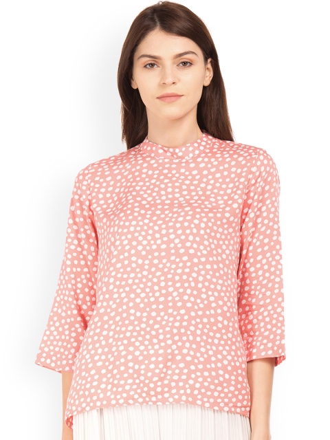 

Cherokee Women Pink Printed A-Line Top