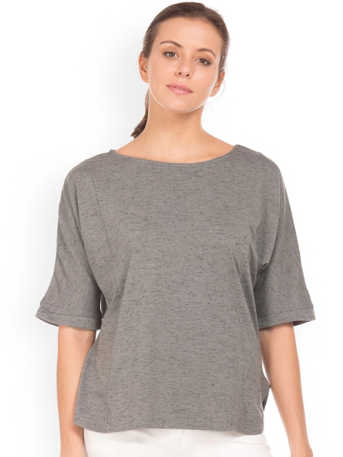 

Cherokee Women Grey Self Design A-Line Top