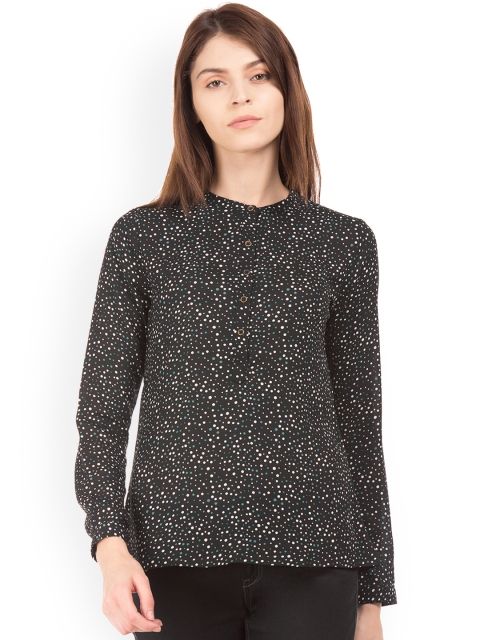 

Cherokee Women Black Printed A-Line Top