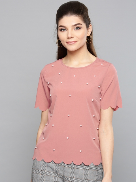 

Harpa Women Dusty Pink Embellished Top