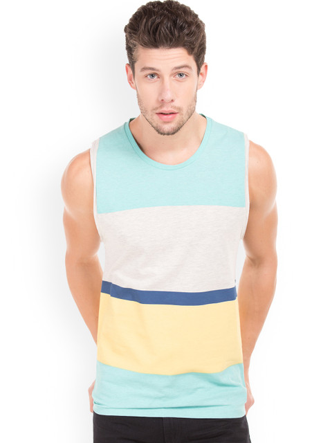 

Colt Men Multicoloured Colourblocked Round Neck T-shirt, Multi