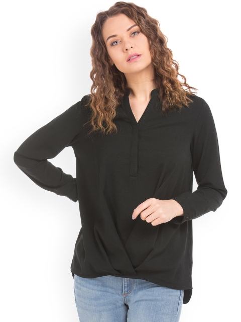 

Cherokee Women Black Solid Shirt Style Top