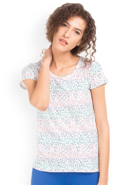 

Sugr Women Off-White Printed Pure Cotton Top