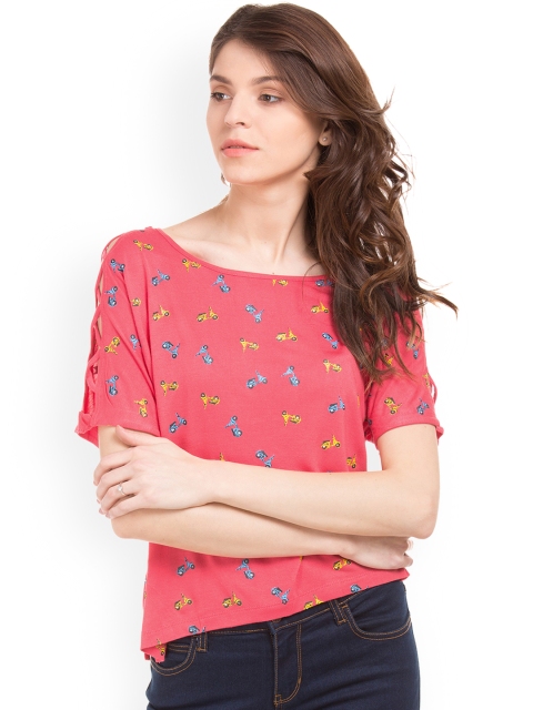 

Sugr Women Pink Printed Top