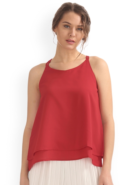 

Sugr Women Red Solid Top