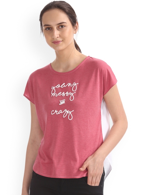 

Sugr Women Pink Printed Top