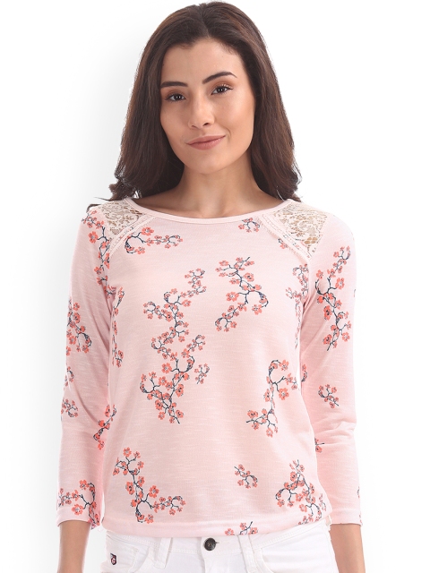 

Sugr Women Pink Printed Top