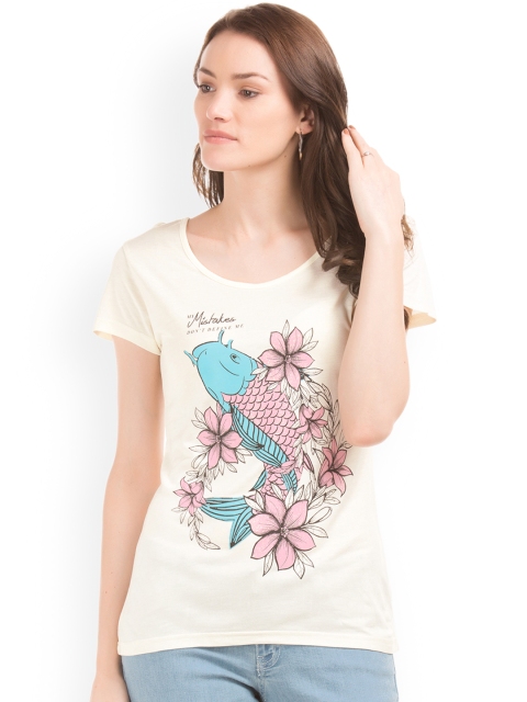 

Sugr Women White Printed Top