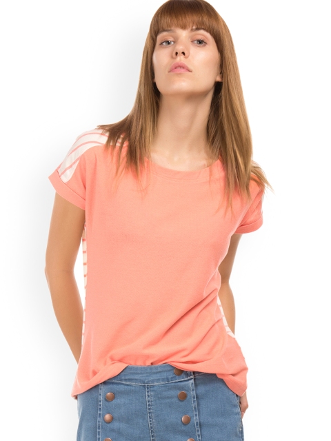 

Sugr Women Orange Solid Top