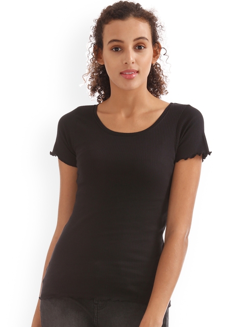 

Sugr Women Black Solid Top