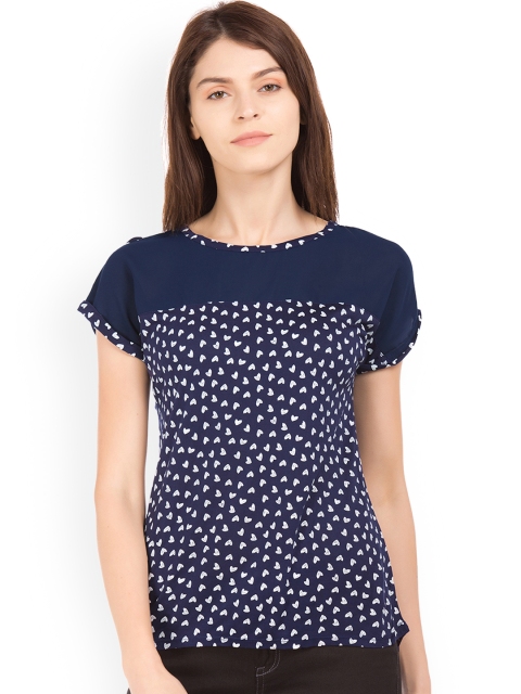 

Sugr Women Blue Printed Top