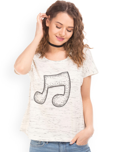 

Sugr Women Grey Printed Top